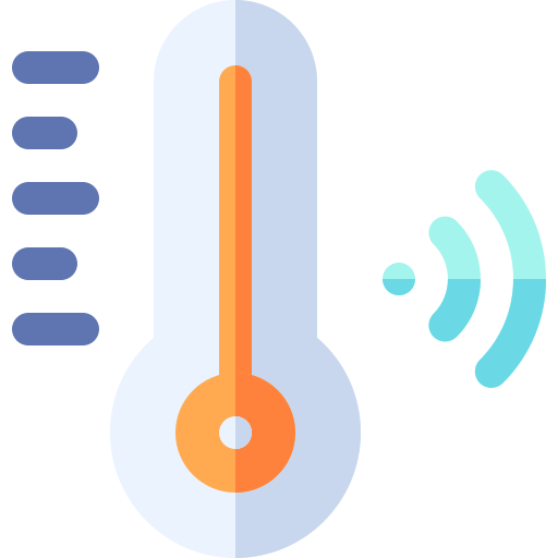 Smart temperature Basic Rounded Flat icon