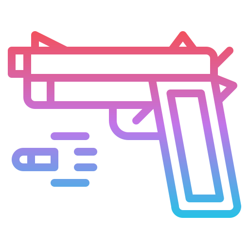 Gun Iconixar Gradient icon