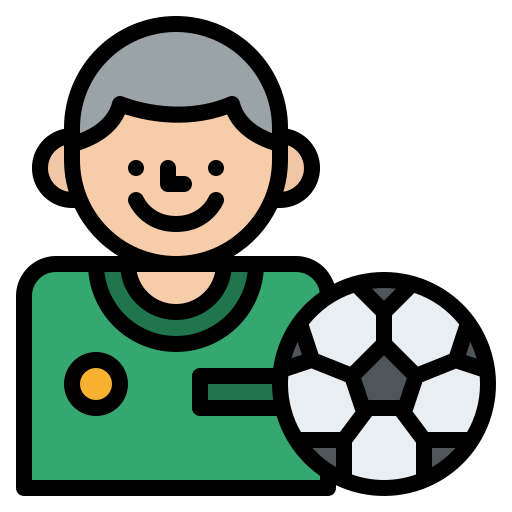 jugador de fútbol icono gratis