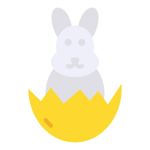 conejo de pascua icono gratis