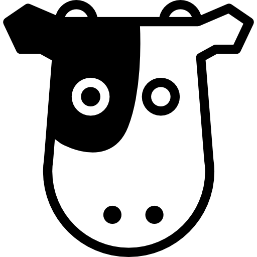 tête frontale de vache Icône gratuit