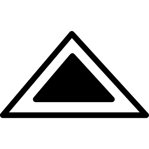 Contour de forme triangulaire - Icônes formes gratuites