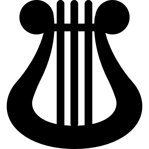 contour de harpe Icône gratuit