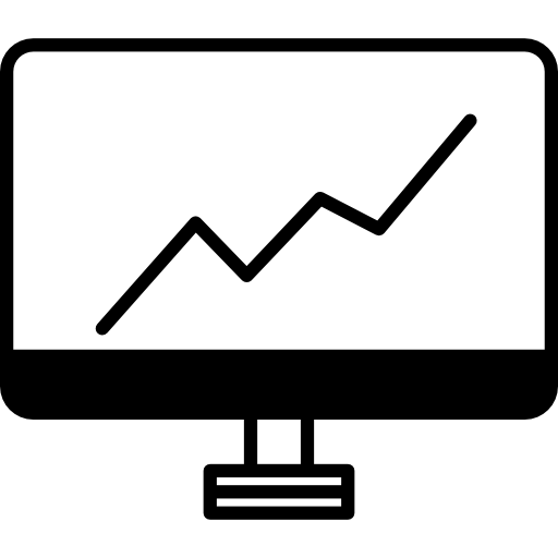 informe empresarial con crecimiento icono gratis