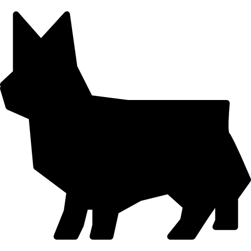 Cat geometric silhouette free icon