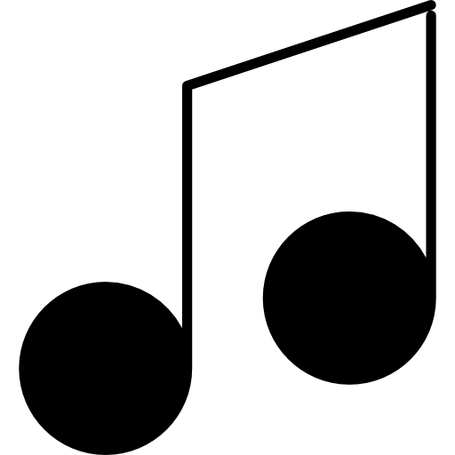 variante de note de musique avec contour fin Icône gratuit