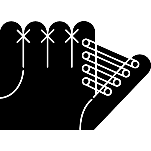 variante de gants avec détails blancs Icône gratuit