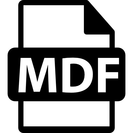 format d'icône mdf Icône gratuit