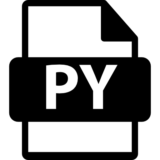 formato de archivo py icono gratis