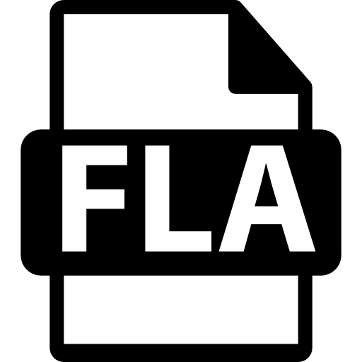 format de fichier fla Icône gratuit