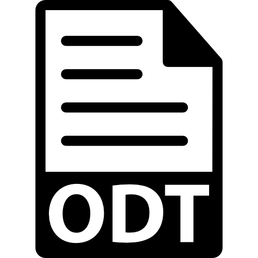 ODT file format free icon