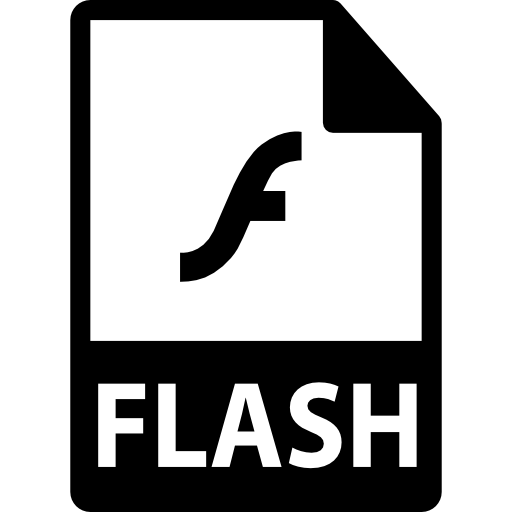formato de archivo flash icono gratis