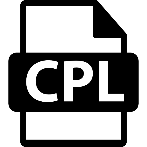 formato de archivo cpl icono gratis