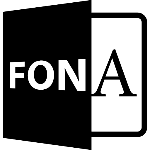 Formato De Arquivo Aberto Fon Ícone Gratis