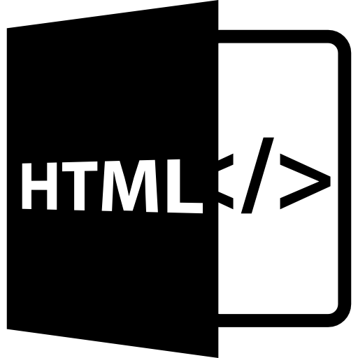 format de fichier ouvert html Icône gratuit
