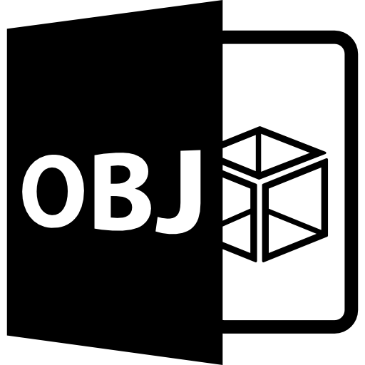 formato de archivo abierto obj icono gratis
