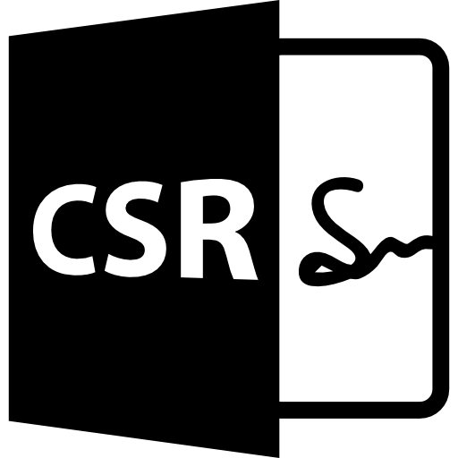 formato de archivo abierto csr icono gratis