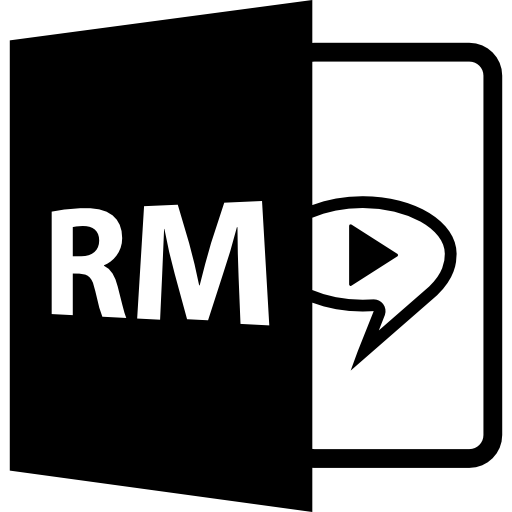 format de fichier ouvert rm Icône gratuit
