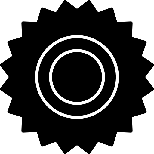 Зубчатое колесо черный вариант маленьких винтиков бесплатно иконка