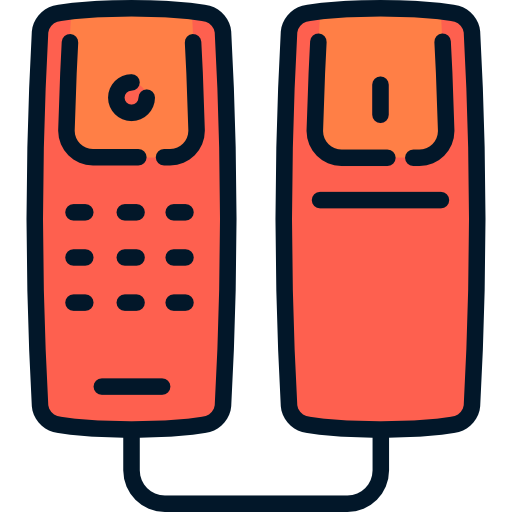 receptor de teléfono icono gratis