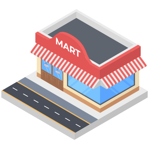 Shopping mall Generic Isometric icon