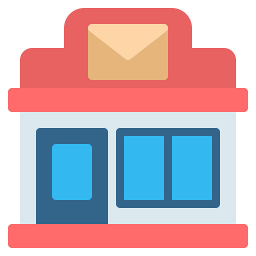 oficina postal icono gratis