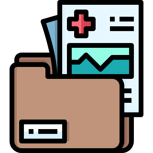 historial médico icono gratis