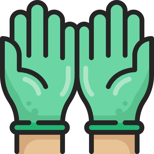 guantes de goma icono gratis