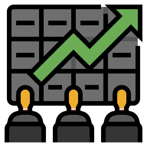 bolsa de valores icono gratis