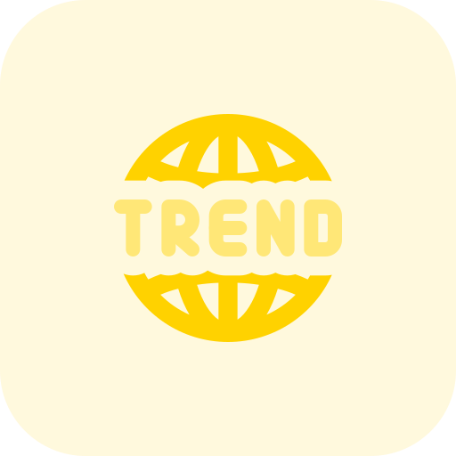 tendencia icono gratis