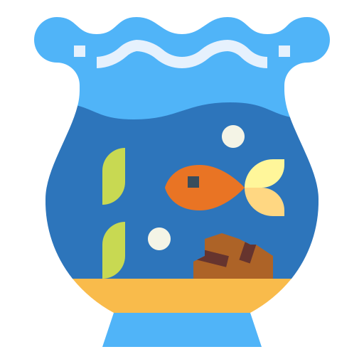 Fish tank Smalllikeart Flat icon