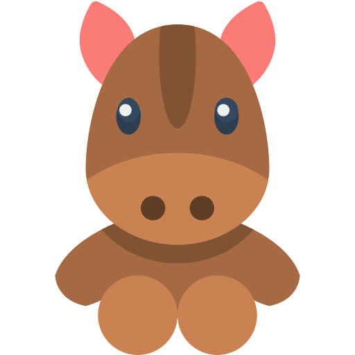 Baby Horse Face Clipart