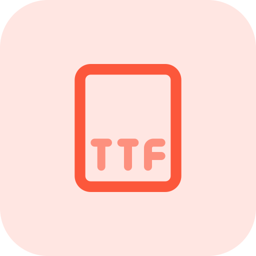 archivo ttf icono gratis