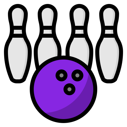 Bowling mynamepong Lineal Color icon