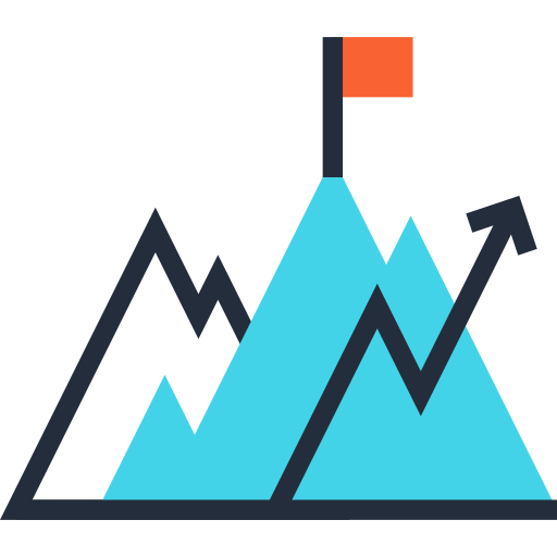 Line chart Maxim Flat Two Tone Linear colors icon