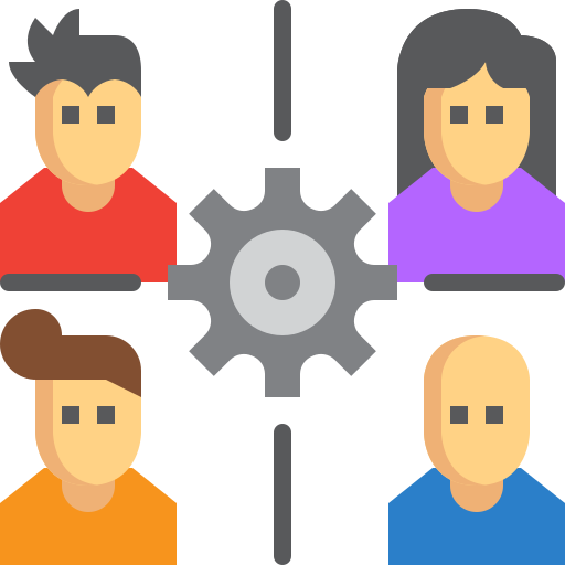 Teamwork Flat Icon