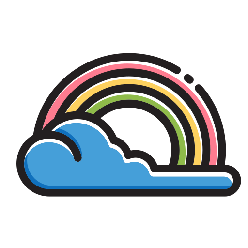 arco iris icono gratis