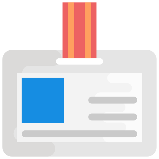 tarjeta de identificación icono gratis