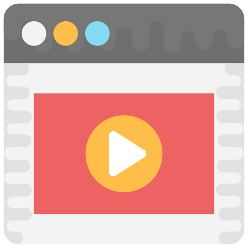 reproductor de video icono gratis