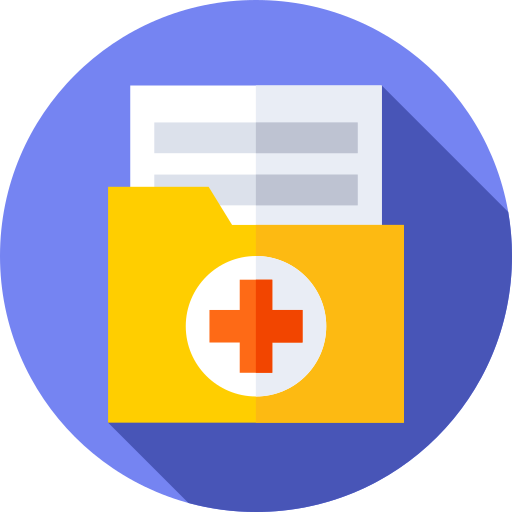 informe médico icono gratis