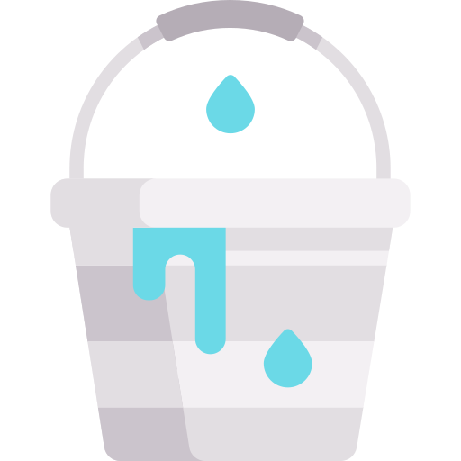 cubo de agua icono gratis