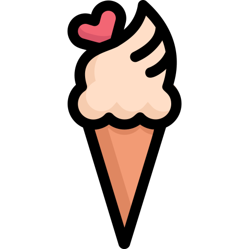 cucurucho de helado icono gratis