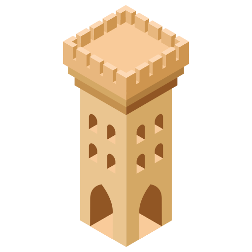 Castle tower Generic Isometric icon