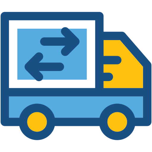 camión de reparto icono gratis