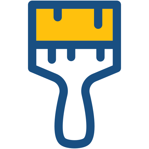 cepillo de pintura icono gratis