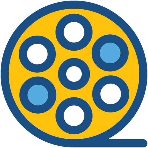 carrete de película icono gratis