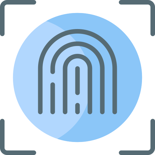 huella dactilar icono gratis