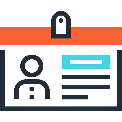 tarjeta de identificación icono gratis