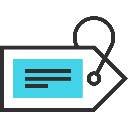 etiqueta de precio icono gratis