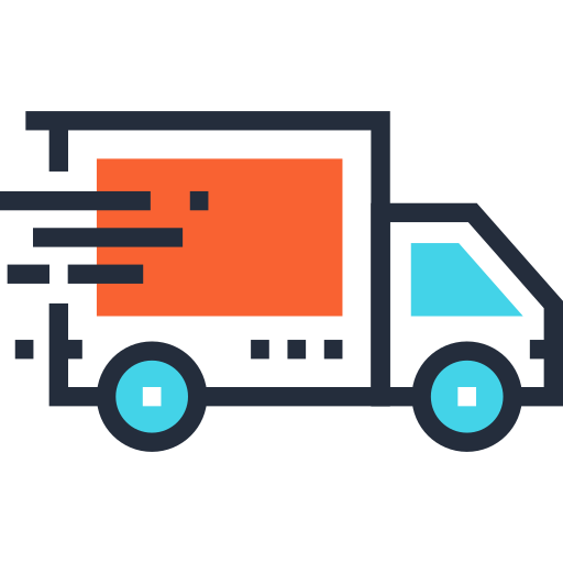 camión de reparto icono gratis